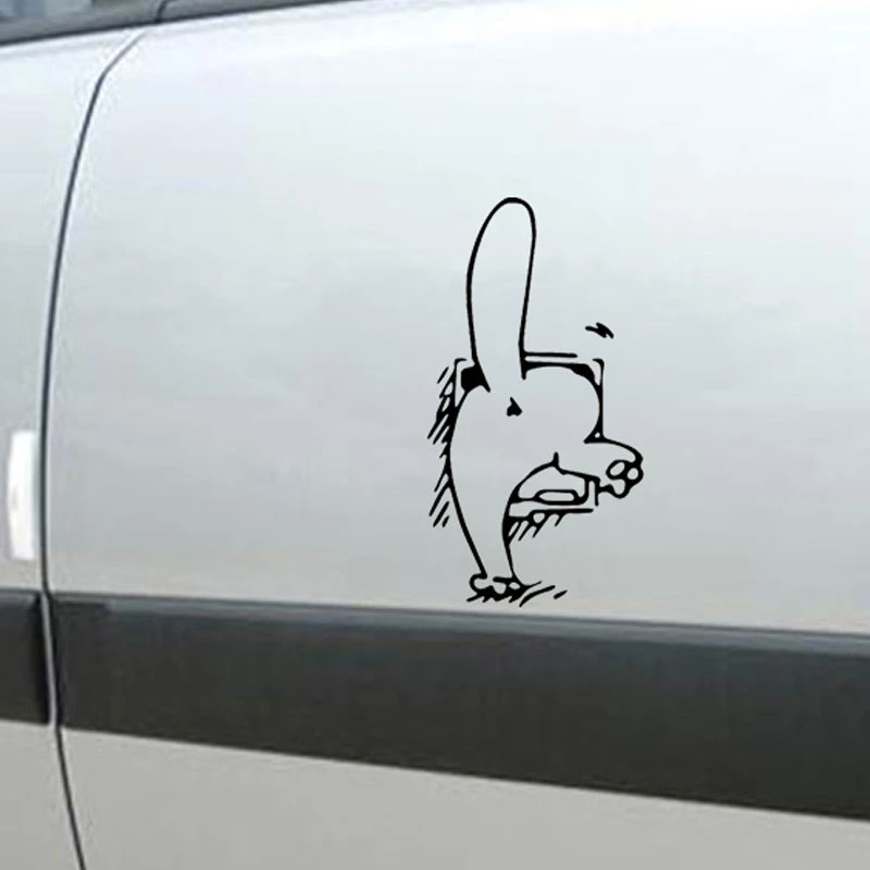 素敵な漫画の猫のバットおかしい車のステッカー車のスタイリング自動車製品自動車やオートバイ用ヘルメットステッカー 車のステッカー Aliexpress