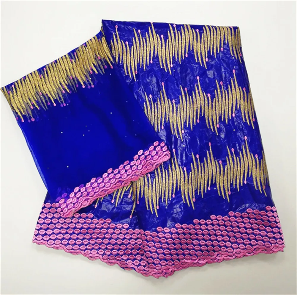 Базен riche getzner жаккардовая ткань bazin brode getzner синяя кружевная ткань африканский кружевной геле платок 7 ярдов/lotC801