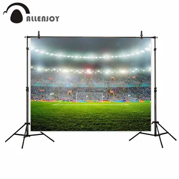

Allenjoy vintl photography background Lawn green stadium blood sports professional festival new arrivals backdrop photographic