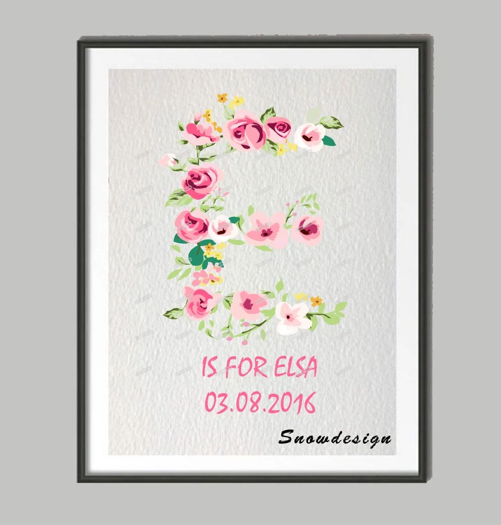 Affiche Personnalisee Avec Initiale De Nom Alphabet E Impression D Images Aquarelle Peinture Sur Toile Decoration Murale Cadeau D Anniversaire Aliexpress Affiche Personnalisee Avec Initiale De Nom Alphabet E Impression D Images Aquarelle Peinture Sur Toile Decoration Murale Cadeau D Anniversaire Aliexpress