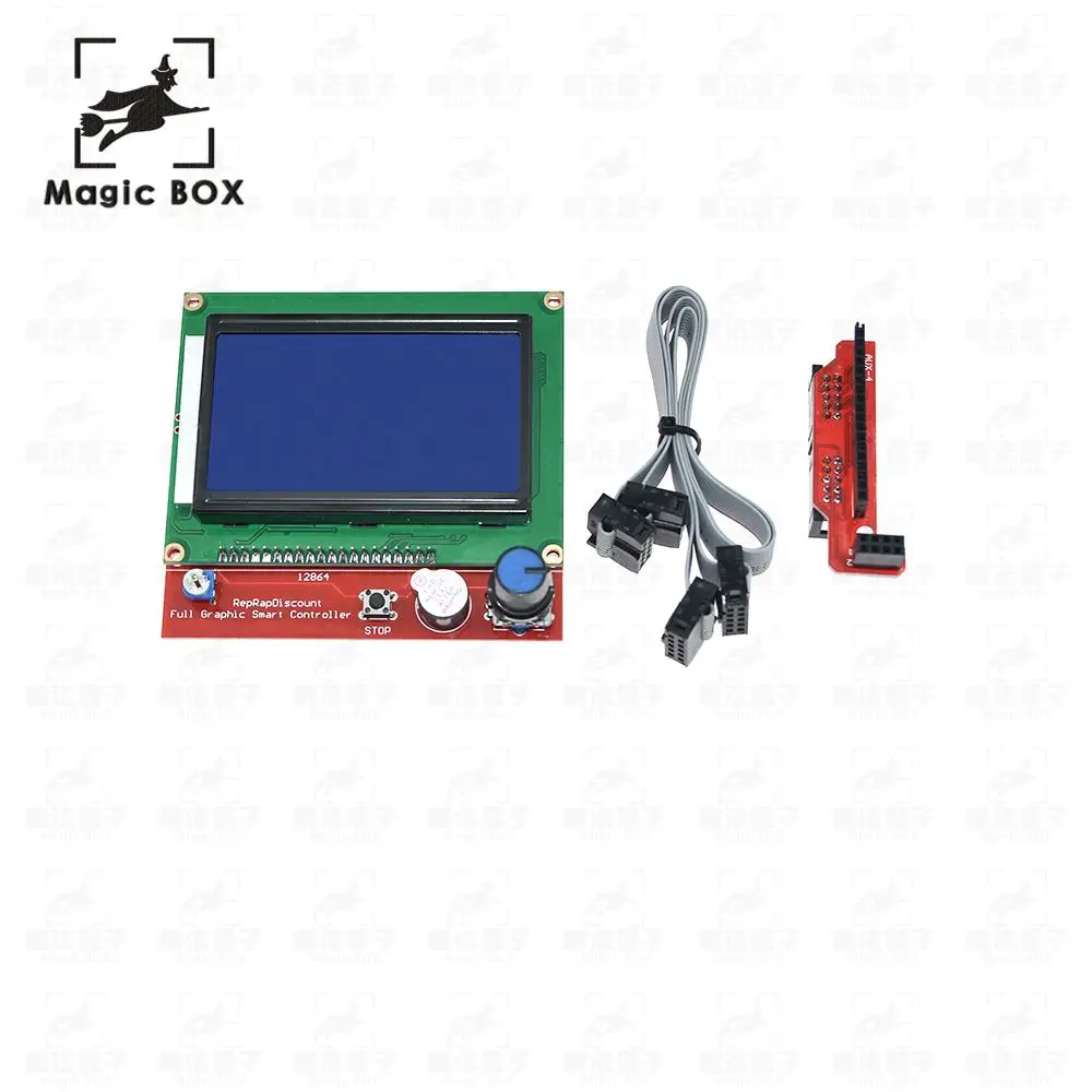 Комплект Reprap Ramps 1 4 с Heatbed mk2b + Mega 2560 R3 12864LCD контроллер Драйвер A4988 Наконечники