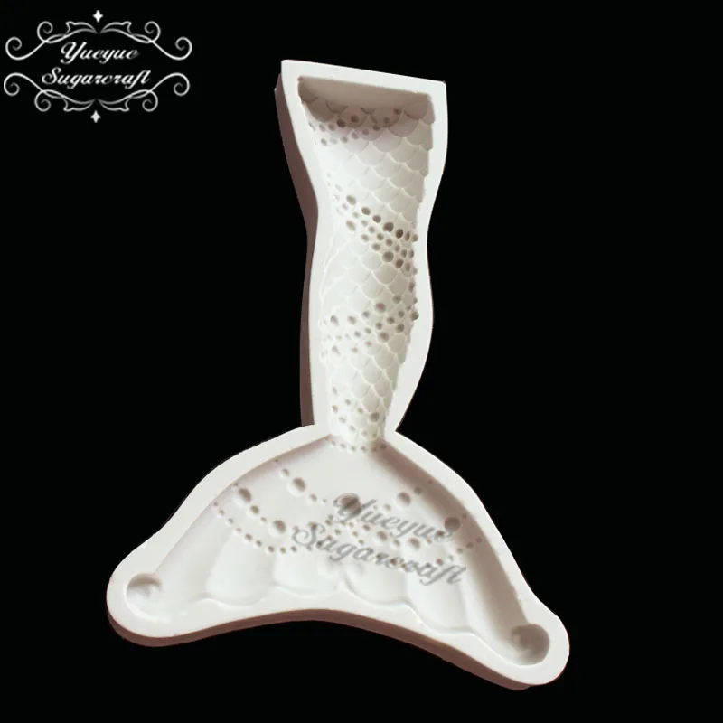 Yueyue Sugarcraft морская/силиконовая форма в виде хвоста русалки помадка форма для украшения торта инструменты шоколадная форма