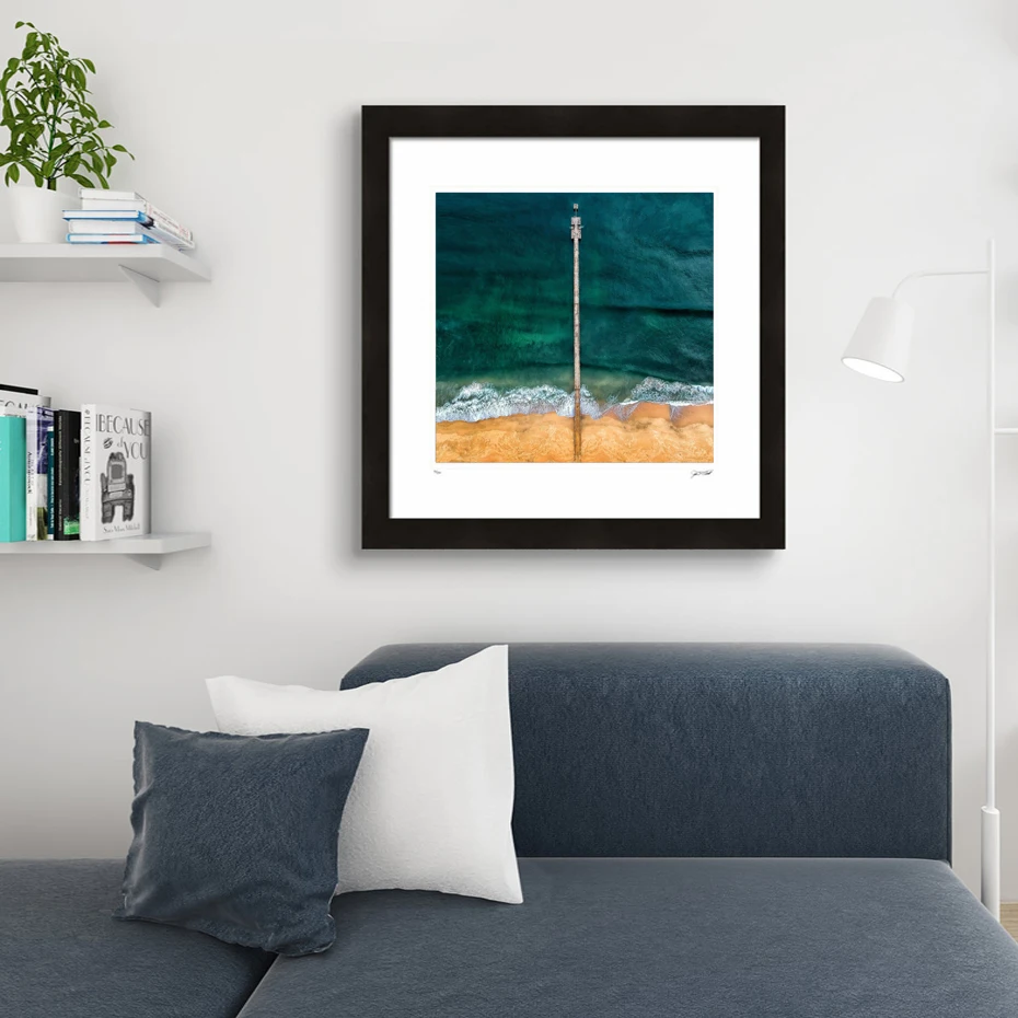 Green Sea Bridge Canvas Paintings Printed Seaside Landscape Posters and Prints Wall Art Pictures Living Room Home Decorstion (4)