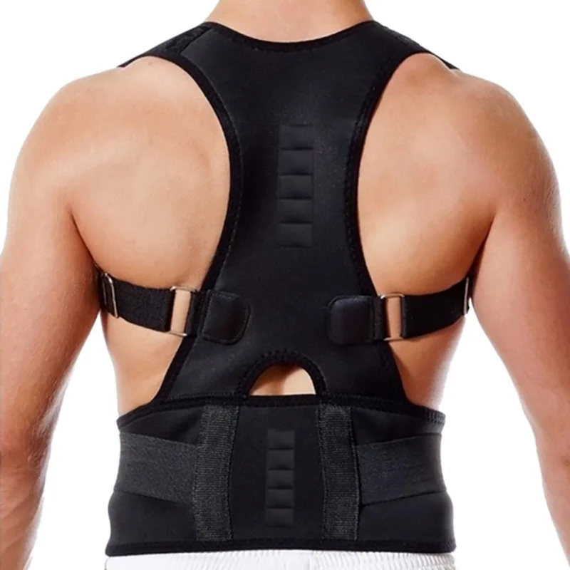 

Adjustable Posture Support Brace Magnet Therapy Straps Back Neck Corrector Spine Support Brace Dropshipping