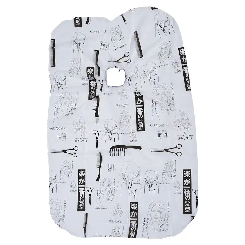 

Hair Salon Cape Haircut Barber Gown Hairdressing Apron Hairdressing Supplies Black+White