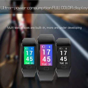 

2018 Fitness bracelet heart rate smartband message tracker call rejection mute smart waterproof wristband best gifts for friends