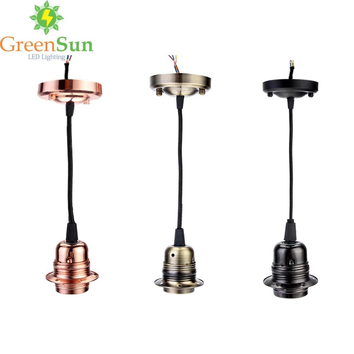 Vintage Light Fittings Set Pearl Black Pendant Lamp Holder E27 B22 3 Variations Vintage Light Fittings Set Pearl Black Pendant Lamp Holder E27 B22 3 Variations