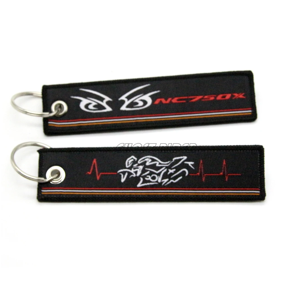 

Motorbike Keychain Embroidery Keyring For Honda X-ADV NC750X Hornet HRC Fashion New 2019 Motorcycles Scooters Key Chain Ring