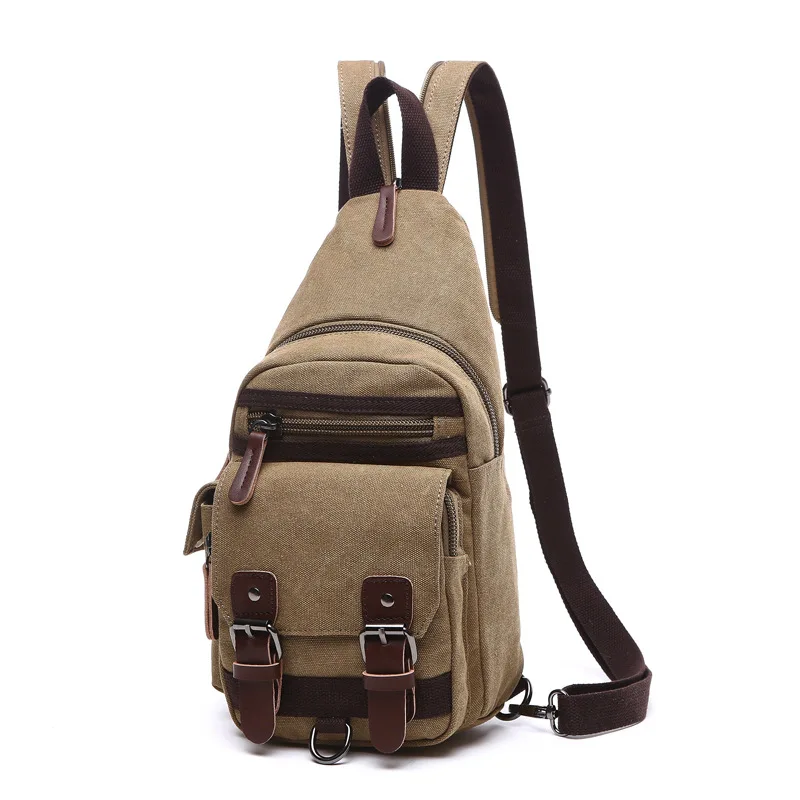 Mochila de Lona ao ar Livre para os Homens de Fitness Pacote de Bolsa de Ombro dos Homens do Vintage ao ar Scione Ginásio Peito Livre Militar Tático Mochila 20 Mochilas escal.