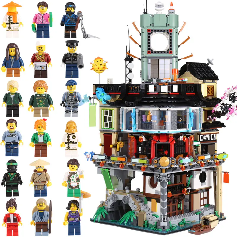 

Lepin 06066 Construction Model Ninjagoing City 4932 Pcs Modular Building Blocks Education Toys Bricks Compatible with Lego 70620