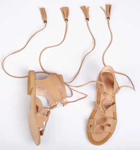 Up Style Romain Daim Gland Sangle Sanadal Noir Sandales Cuir Femme rouge kaki Creux Confortable Dentelle bleu D'été En Plat Sandale 4wCqwdZ
