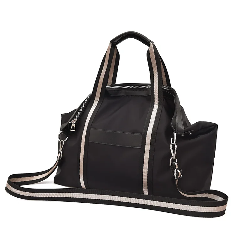 Large Tote Handbag For Baby Black Nappy Bags Mother Shoulder Bag Strollers Bag For Baby Pram Mom