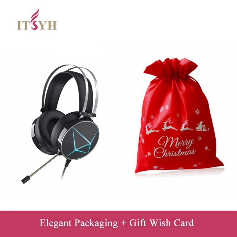 

ITSYH USB Gaming headset 7.1 computer headphones with micrphone Surround Sound Shock Big headphone LF03-633