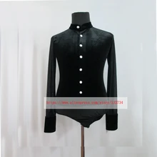 Новое поступление костюмы для латинских танцев топы корректирующие мужской многоцветный хлопок рубашка для мужчин костюмы бальных