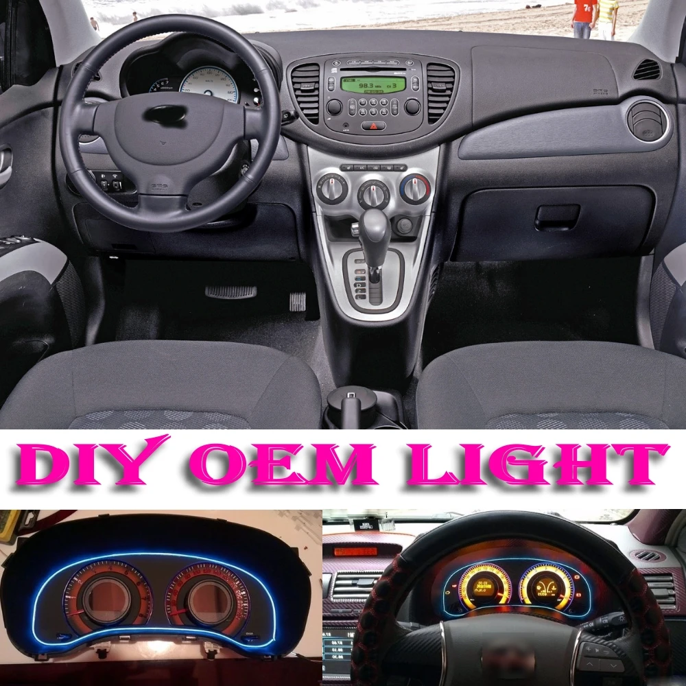 Car Atmosphere Light Flexible Neon Light El Wire Interior