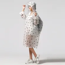 אופנה EVA שקוף עמיד למים נשים מעיל גשם פונצ ו windproof גשם מעיל עם בית ספר תיק מיקום טיפוס סיור מעיל גשם