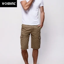 VOMINT летние брендовые новые мужские карго Шорты повседневные шорты Модные Карманы Сплошной Цвет армейские зеленые шорты Большие размеры 28-38 V7C1S002