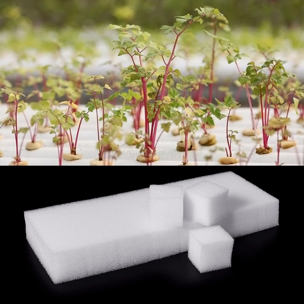 

24 Sponge Cubes Hydroponic Grow Media Soilless Cultivation System Gardening Tool S06 dropship