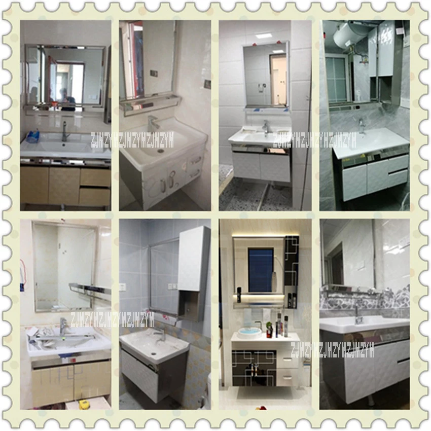 HSL-001 из нержавеющей стали, зеркальный шкаф, настенный шкаф, настенный шкаф, умывальник, раковина, комбинированный шкаф для ванной комнаты, туалетный столик
