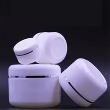 20/30/50/100/150/250g garrafas recarregáveis viagem loção creme facial recipiente cosmético branco plástico vazio frasco de maquiagem