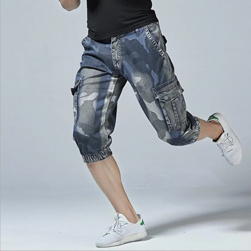 Камуфляжные свободные мужские шорты Карго крутые камуфляжные Летние Мульти-Короткие Брюки с карманами горячая Распродажа карго шорты плюс размер