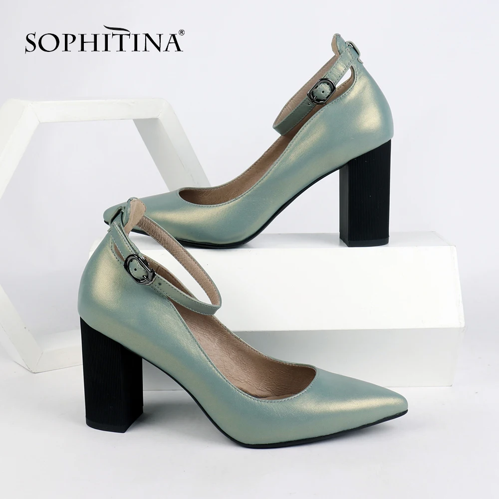 SOPHITINA/милые женские туфли лодочки Новинка Пикантная обувь высокого качества из