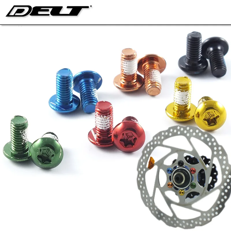 12Pcs M5x10mm Mountain MTB Road bike bicycle disc brakes Rotor Screw Bolts nuts Torx T25 Head