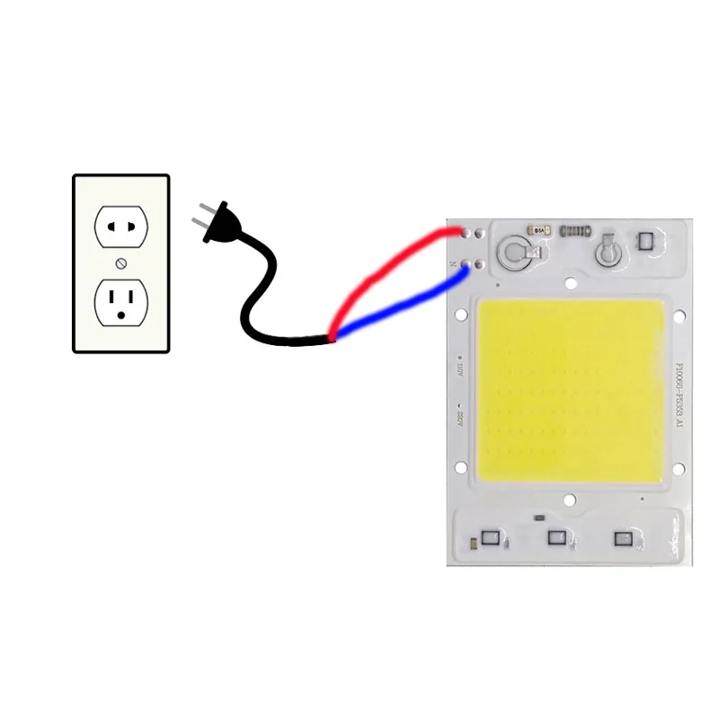 COB Чип светодиодный светильник 220 В Smart IC нет необходимости драйвер светодиодный светильник для наводнения Точечный светильник 30 Вт 40 Вт 50 вт Diy светильник ing