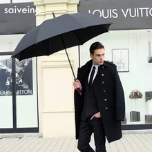 Большая распродажа бизнес автоматический Гольф Зонты большой длинной ручкой дождь мужской зонт автоматический женский зонт от дождя