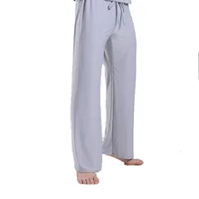 Men’s Casual Trousers Soft comfortable Sleep Bottoms Loose Lounge Clothing Elastic Pajama Pants