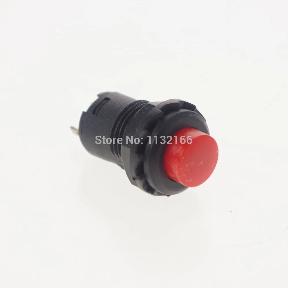 

Red 2 Pin NO SPST 1.5A 250VAC 12mm Hole Momentary Push Button Switch