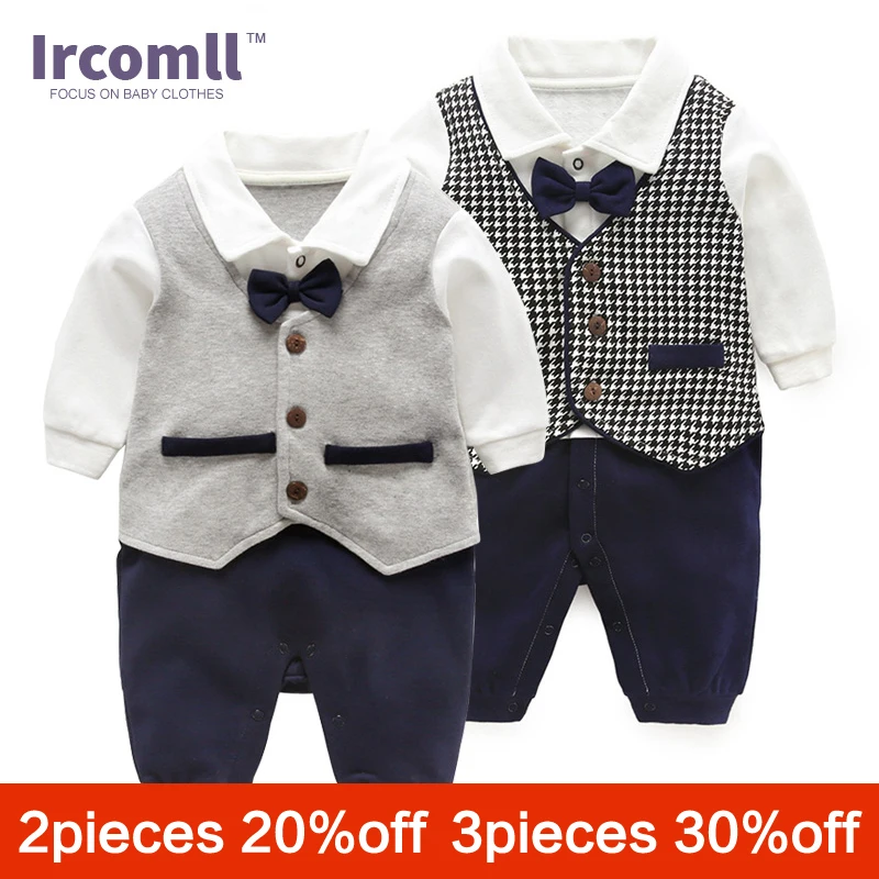 Ircomll 2018 de moda ropa de bebé niño de algodón corbata Caballero infantil niños pantalones recién nacido bebé mono bebé Bodie prendas de vestir exteriores Ircomll 2018 de moda ropa de bebé niño de algodón corbata Caballero infantil niños pantalones recién nacido bebé mono bebé Bodie prendas de vestir exteriores