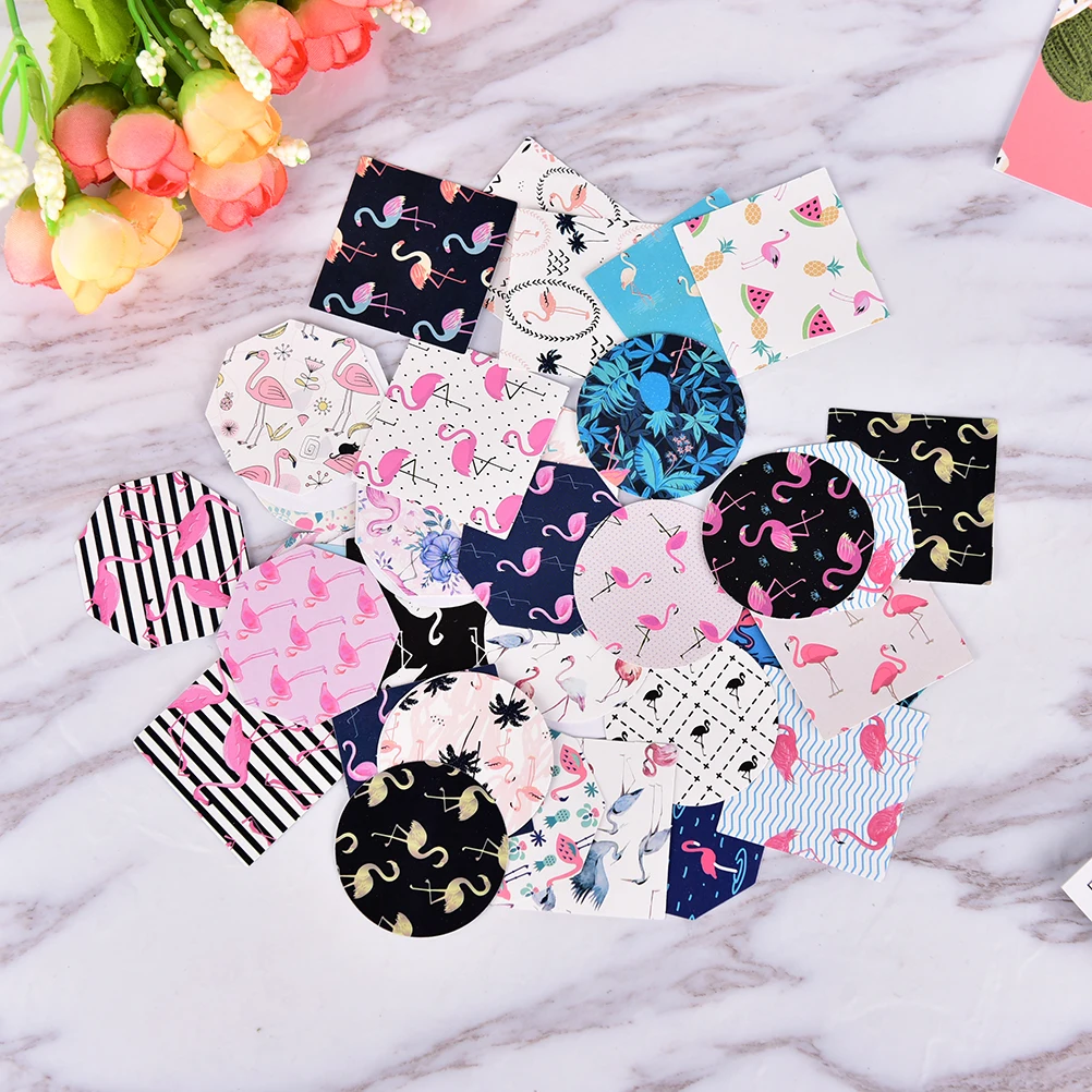 

Cartoon Flamingos Paper Sticker Decoration DIY Diary Scrapbooking Sticker Children's Favorite Stationery 45 Pcs/box
