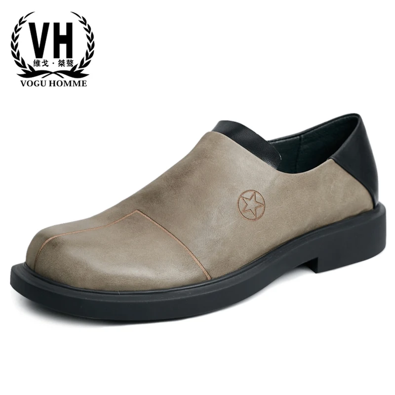 

Spring men's fashion casual business shoes men Genuine Leather designer shoes men high quality spring and autumn cowhide