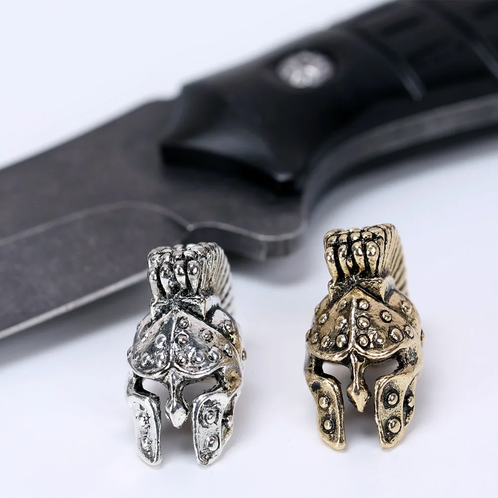 الخرز المعدنية سحر الجمجمة اكسسوارات لل سوار paracord بقاء paracord ، diy قلادة مشبك ل paracord سكين اسهم