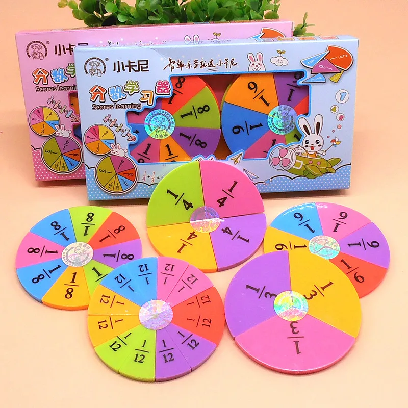 

Learning Resources Fraction Circles Mathematics Teaching Aids Board Plastic Baby Toys Child Educational Gift Math Toy
