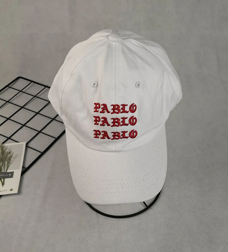 Women Men PABLO Cap Fashion Letter Embroidered Baseball Caps Unisex Solid Cotton Snapback Hat Male Female Hip Hop Hats CP0040 (9)