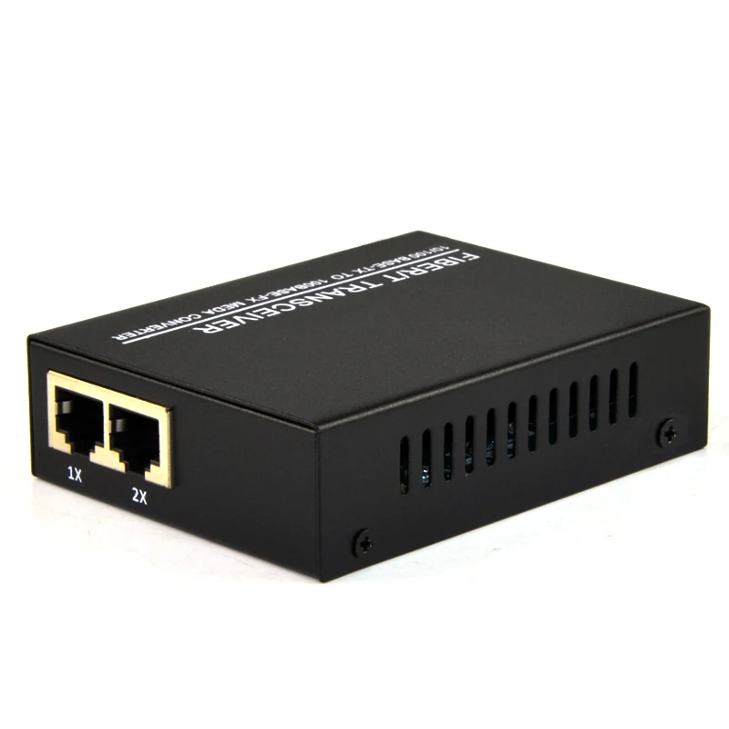 Fast Ethernet Media Converter, Медь к волокна, 2 Порты 10/100 м RJ45 до 1 Порты и разъёмы 100 м SM волокно SC оптический трансивер, 20 км, 1 пара