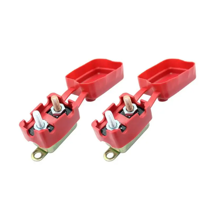 2pcs 50A 40A AMP 12V Circuit Breakers with Cover Auto Reset Dual