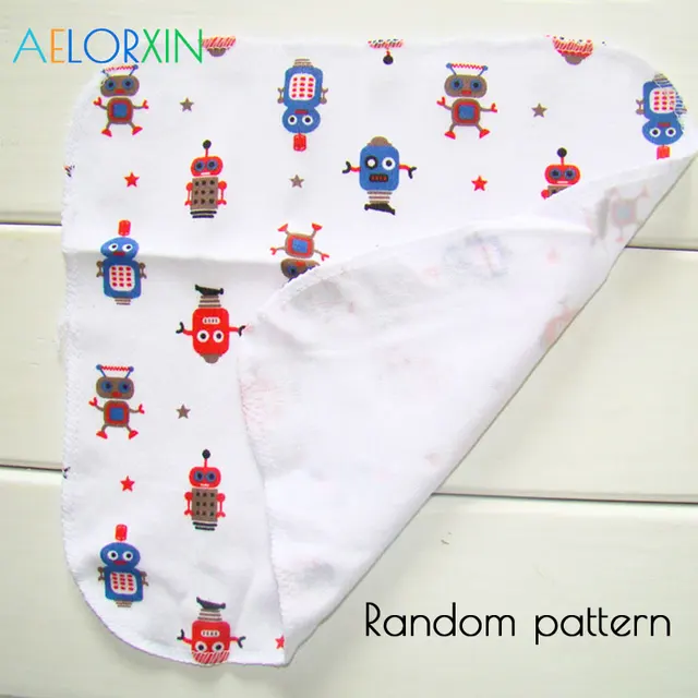 Baby Towels 100% Cotton 8Pcs/Lot Newborn Baby Boys Girls Washcloth Baby Bath Children's TowelNursing Towel Bibs Feeding 6