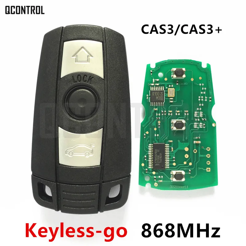 

QCONTROL Comfort Access Remote Smart Key 868MHz for BMW 1/3/5 Series CAS3 X5 X6 Z4 Keyless-go Hands Free with ID46 Chip