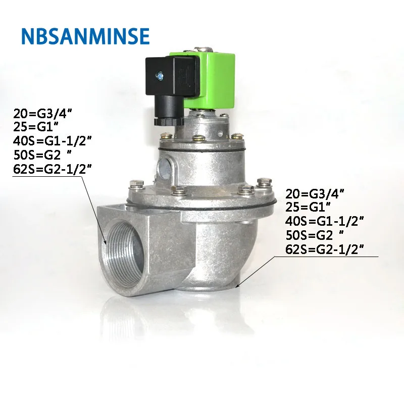QD Z 3/4 1 1/2 2 дюйма 430FR импульсный струйный клапан пылеуловитель с двойным