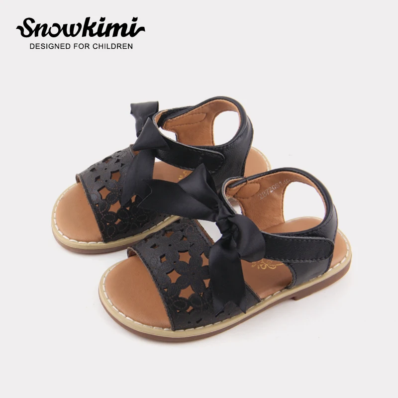 2018 г. Распродажа Sandalet Melissa Tenis Infantil Snowkimi Девочка сандалии дышащие Lei ленты на