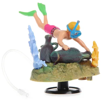 

Fish Tank Ornament Submarine Treasure Hunt Aquarium Air-operated Landscape Decor -W2 10