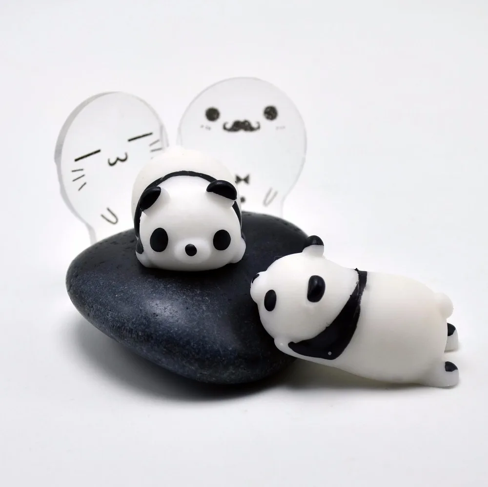 Мини мягкими игрушками ремешок squishy замедлить рост squeeze шнурки kawaii panda для ключей