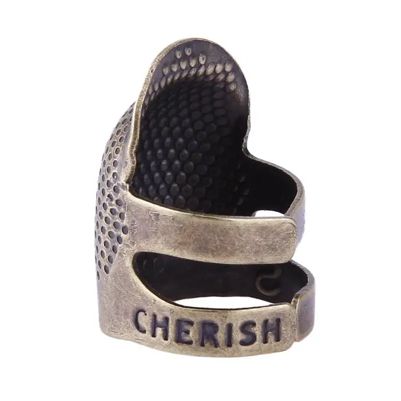 Ретро палец протектор металлическое кольцо-наперсток ручной работы иглы кольцо домашнее шитье инструменты для шитья и рукоделия аксессуары