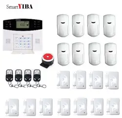 SmartYIBA жилой безопасности SMS GSM сигнализация беспроводной умный дом безопасности пульт дистанционного управления дверной контакт охранная