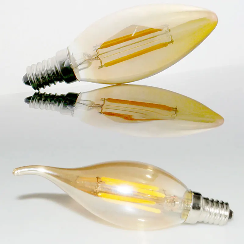 Светодиодная лампа накаливания E14 E27 2 Вт 4 6 220 В|candle lamp|e27 led filamentled e27 |