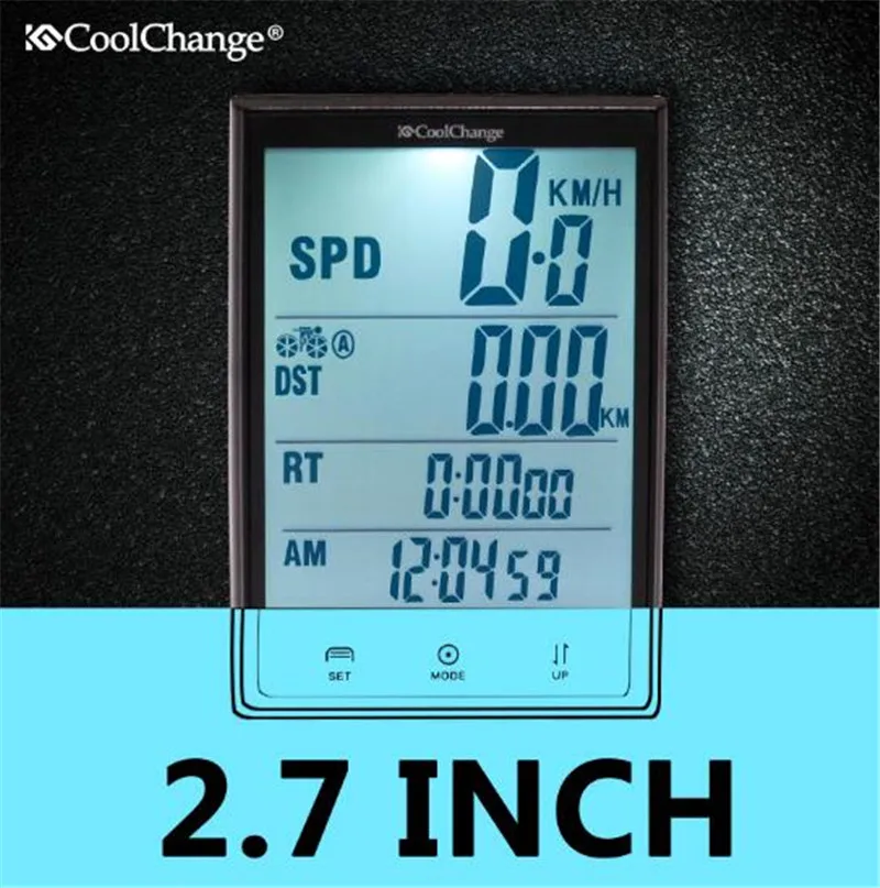 

CoolChange Bike Bicycle Computer Wireless Bicycle Speedometer Waterproof Computer Bike Measurable Temperature Stopwatch