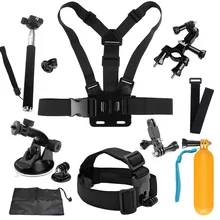 Action Camera Accessory Set for GoPro Hero 5 4 3 Xiaomi Yi 4K SOOCOO C30 H9 Eken SJCAM SJ4000 m20 Go Pro Mount Head Chest Strap